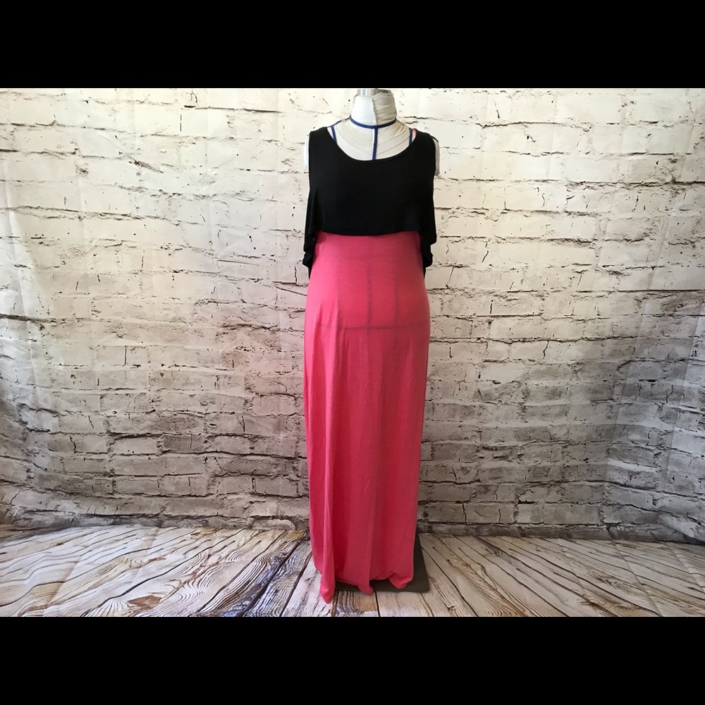 Pink an Black Maxi